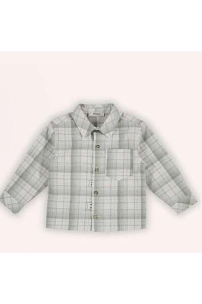 Panço ERKEK ÇOCUK MİNİMAL OPTİMİST KOLLU GÖMLEK GK7023