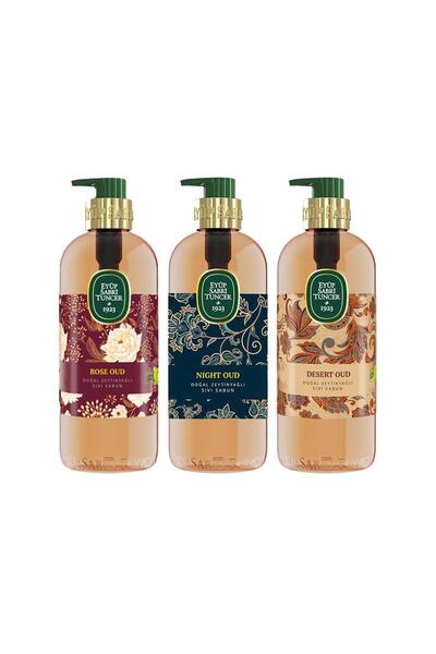 Eyüp Sabri Tuncer صابون سائل روز عود، نايت عود، وديزرت عود 500 مل