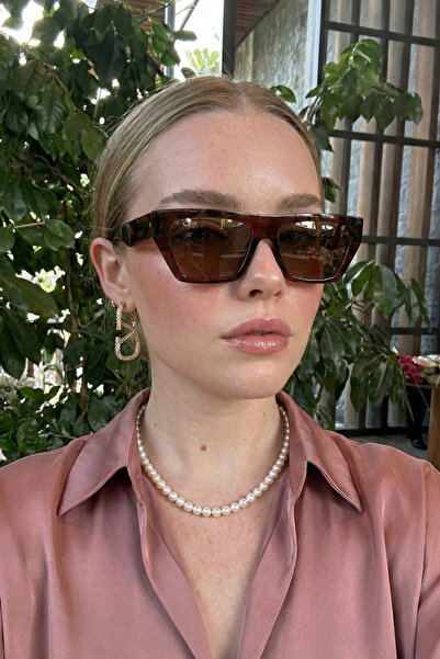 Eyesofia Pera Unisex Kahverengi Yeni Sezon Popüler Güneş Gözlüğü