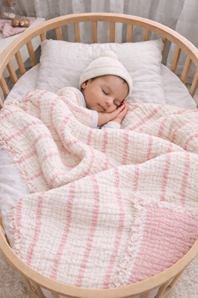 Yada Baby بطانية أطفال من القطن 100% متعددة الطبقات من الموسلين - مقاس XL (12...