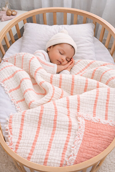 Yada Baby بطانية أطفال من القطن 100% متعددة الطبقات من الموسلين - مقاس XL (12...