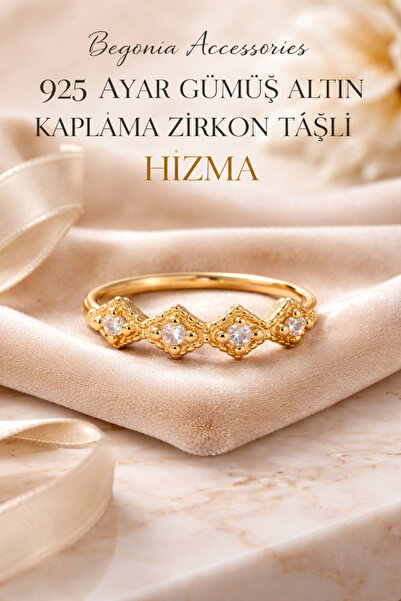 Begonia Accessories 925 Ayar Gümüş Zirkon Taşlı Zigzag Tam Tur Gold Piercing ...