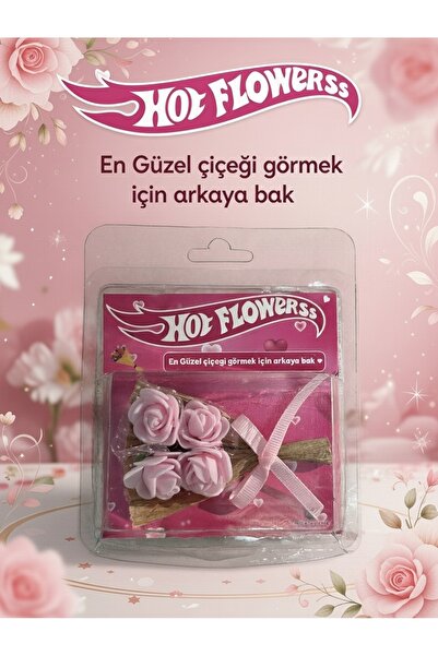 sahmeran oto aksesuar Hotflowers Minik Buket aynalı Çiçek Buketi Sevgiliye Öz...