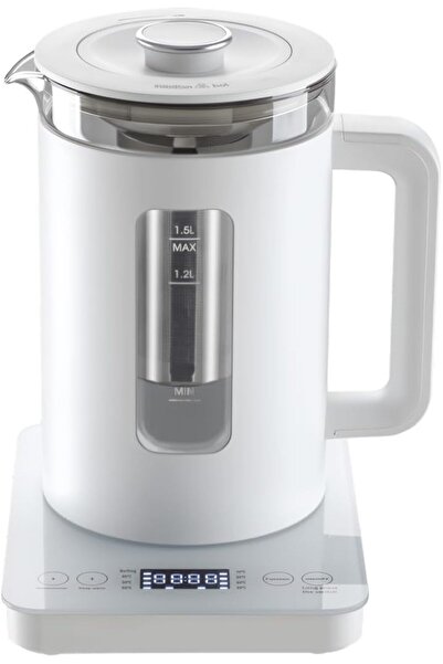 Generic HOMIX Electric Kettle 1.5L, 950W, Digital Control, White & Silver – M...