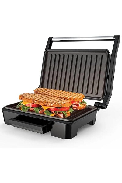 Generic شواية داخلية، مكبس بانيني كهربائي لصنع الساندويتشات بألواح مطلية بماد...