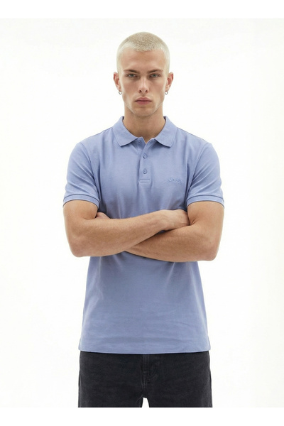 Jeep Düz Açık Mavi Erkek Polo T-Shirt J4SM-TST7234