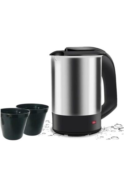 Generic غلاية ماء كهربائية صغيرة سعة 600 مل للسفر والاستخدام اليومي - تصميم م...