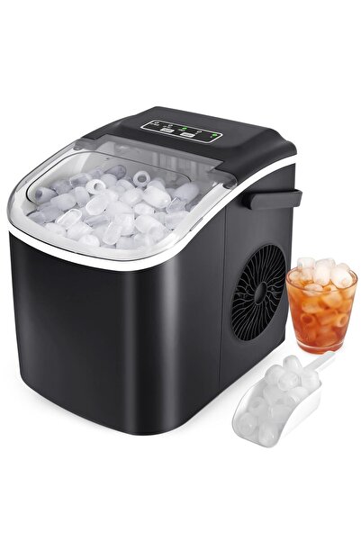 Generic Flvzog Ice Maker Countertop, 9 Cubes Ready in 6 Mins, Self-Cleaning I...