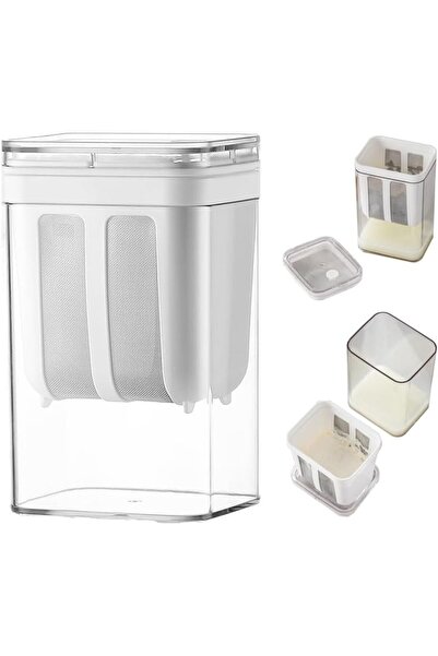 Generic فلتر زبادي، فلتر زبادي يوناني كبير السعة، مصنوع من الفولاذ المقاوم لل...