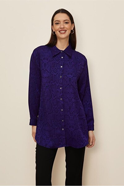 Alvina Snake Skin Patterned Jacquard Tunic 45783