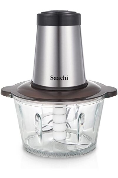 Generic Saachi 350W Electric Food Chopper Stainless Steel with 3L Bowl and Sh...
