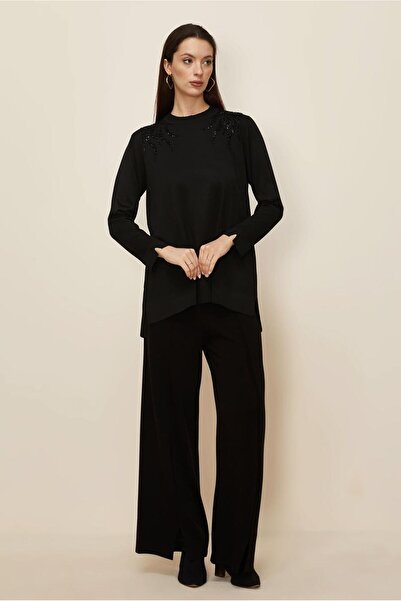 Alvina Beaded Embroidered Knitwear Tunic 45906