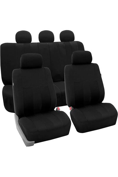 Generic أغطية مقاعد السيارة من مجموعة FH، طقم كامل من القماش - مقاس عالمي، أغ...