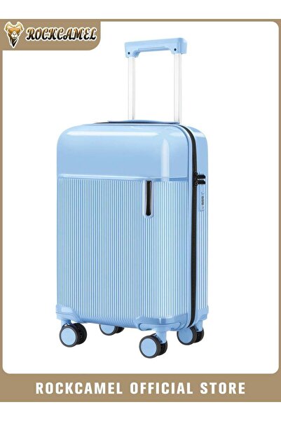 ROCKCAMEL 20-Inch Carry On Travel Luggage with Hidden Phone Holder & Portable...