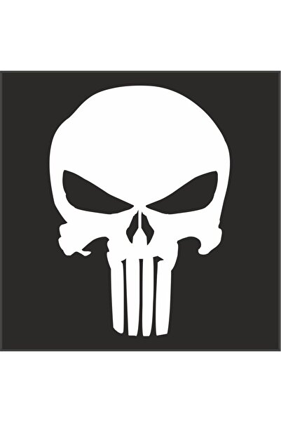 Generic Punisher Logo Helmet Motorcycle Decal Sticker M1 3"x 2 1/4" Reflectiv...