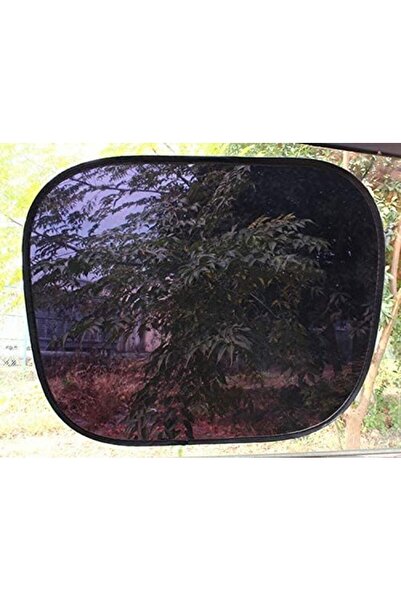 Generic غطاء واقي من الشمس جانبي لنوافذ السيارة، قابل للالتصاق الثابت (قطعتان)