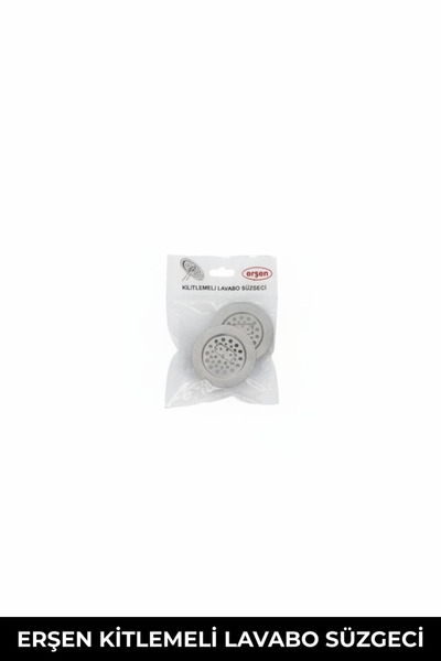 Erşen Metal Lavabo Süzgeci 2’li Set