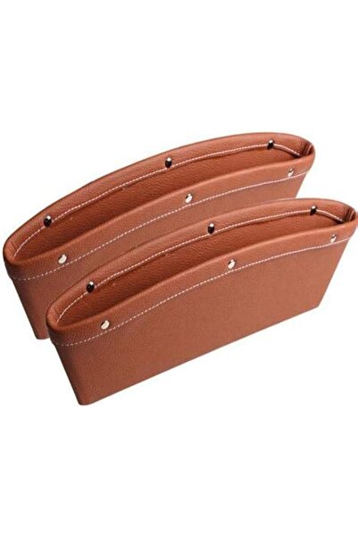 Generic Sulfar 1Pc Car Leather Storage Box Auto Seat Gap Pocket Organizer Lea...