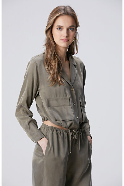 Network Haki Cupro Gömlek