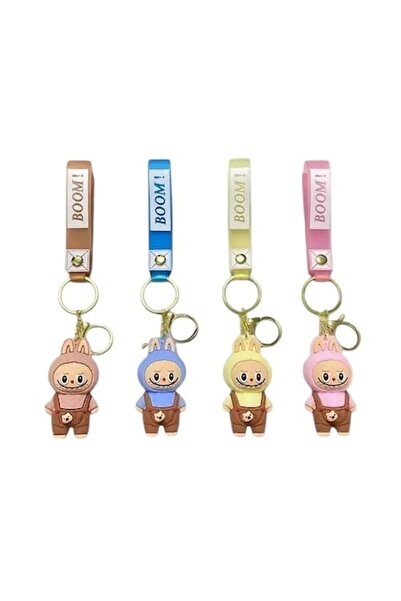 NO BRAND Set of 3 Keychain Figurines LABUBU, Kawaii Model