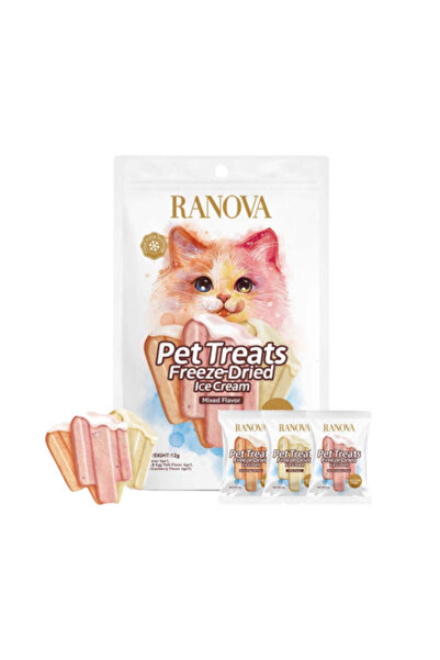 RANOVA Pet Treats Freeze Dried Ice Cream (Mixed Flavor)