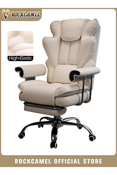 ROCKCAMEL كرسي ألعاب/كرسي كمبيوتر/كرسي مكتب مريح مع مسند قدم قابل للسحب