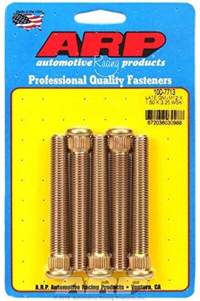 Generic طقم مسامير ARP 100-7713 - مسامير فولاذية بنية اللون من ARP لسيارات شي...