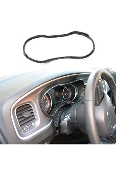 Generic crosselec Carbon Fiber Dashboard Meter Panel Frame Cover Trim Interio...