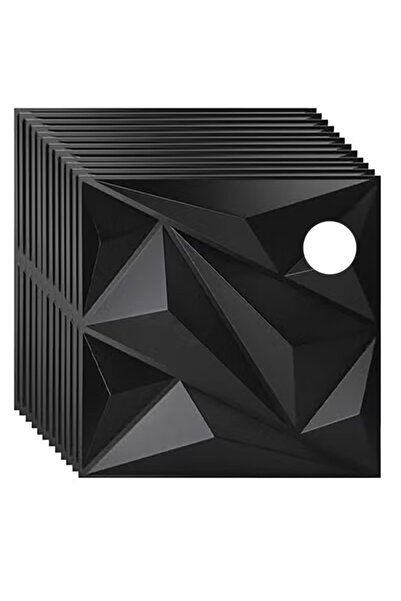 VOGMAX 12pcs 3D Wall Panel 3D Textured PVC Wallpaper Diamond Design Decorativ...