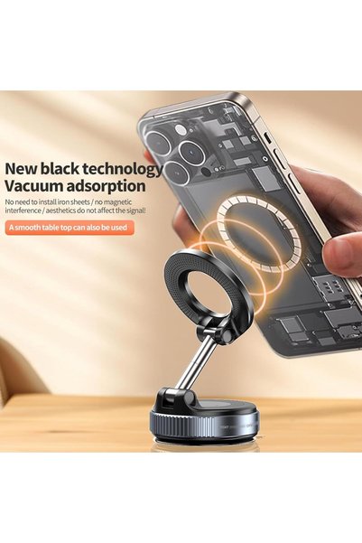 SYN Suport auto magnetic pentru telefon - pliabil, reglabil la 360 de grade °   Alb