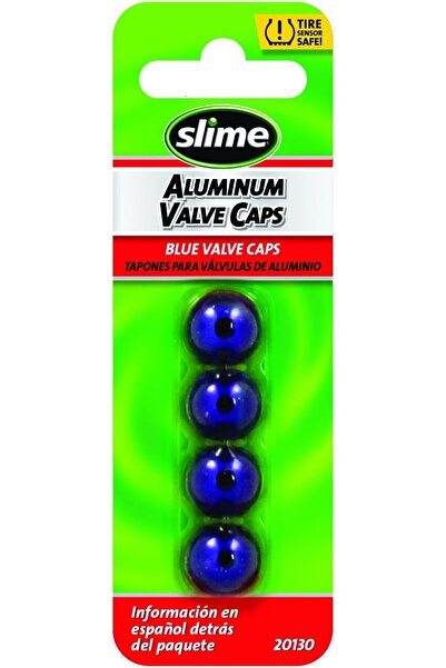 Generic Slime 20130 Custom Series Blue Anodized Valve Caps