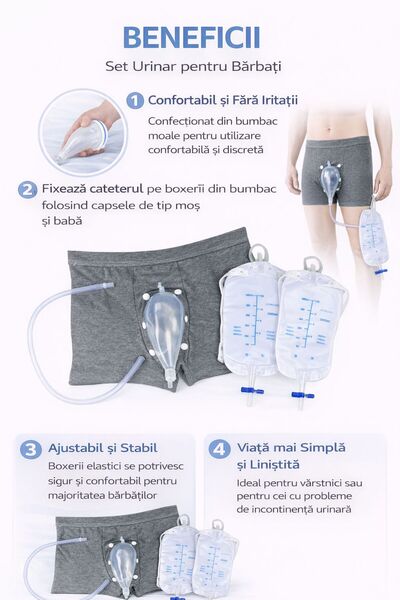 Koopsio Boxeri pentru incontinenta urinara barbati, Koopsio, marime S (52–72 cm)