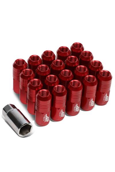 Generic J2 Engineering LN-T7-007-15-RD صواميل عجلات حمراء من الألومنيوم 7075،...