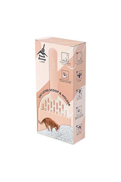 M-PETS Peak Cat Litter Shovel Set White Pink