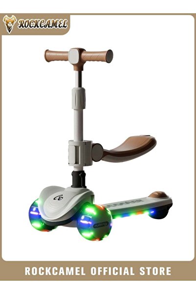 ROCKCAMEL 2 in 1 Kids Kick Scooter