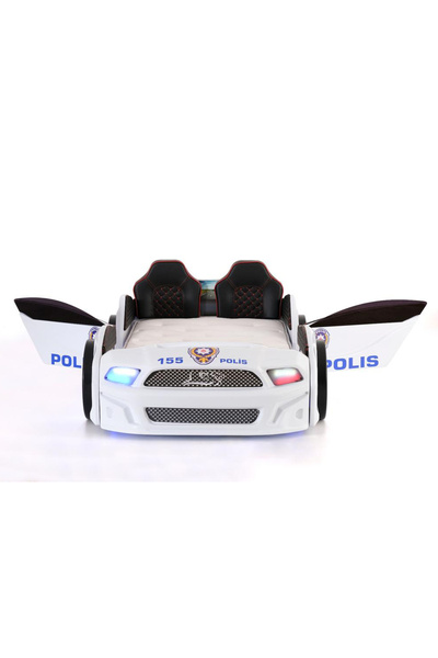 Ferramini Türk Polis Arabalı Yatak Kapıları Açılan Mustang Full Ledli Kumanda...