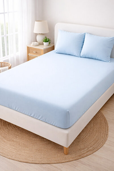 Madame Home Double Ranforce Elasticated Sheet Set Corner Depth +30 cm – 100% ...