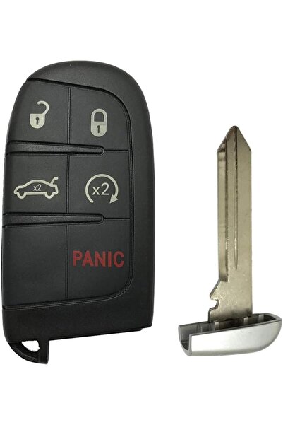 Generic غطاء حماية ذكي لمفتاح السيارة بخمسة أزرار، مناسب لسيارات دودج تشالنجر...