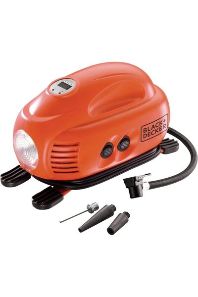 Generic Black & Decker ker Portable Electric Air Inflator Compressor, Orange/...