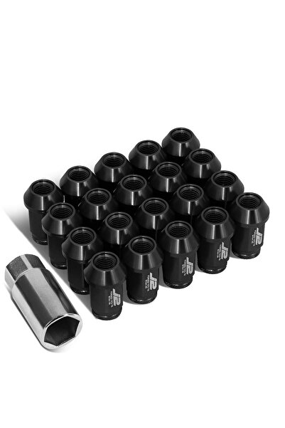 Generic J2 Engineering LN-T7-023-15-BK أسود، صواميل عجلات مفتوحة الطرف من الأ...