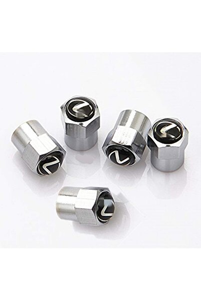 Generic Tire Valve Stem Air Caps Cover Combo Silver Logo Chrome Tire Stem Val...