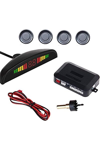 Generic Grey Color 4 Sensors LED Car Parking Sensor Auto Reverse Assistance B...