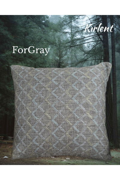NeFizzDoğa Forgray Decorative Throw Pillow Cover |   Modern Patterned |   Hid...