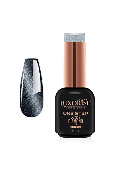 LUXORISE Semi-permanent One Step Diamond Magnetic Nail Polish - Frosted Silve...