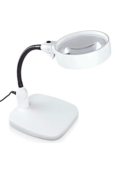 Forestia 10x Masa Üstü LED Işıklı Büyüteç - Okuma, Tamir ve El Sanatları İçin...