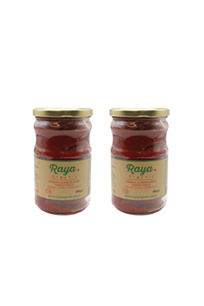 Raya Organik Organik Domates Biber Karışık Salça 2'li Paket (650 g x 2)