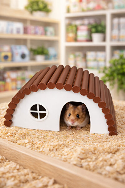 barsdepo Hamster Evi Kütük Tasarımlı – Dekoratif ve Güvenli Kemirgen Yuvası