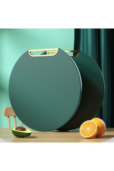 OEM Circular PE kitchen chopper with handle, durable material, 37 cm