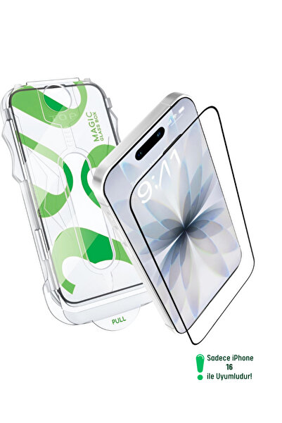 Evax Epr-61 iPhone 16 Compatible 5D Platinum Full Coverage Glass Screen Prote...