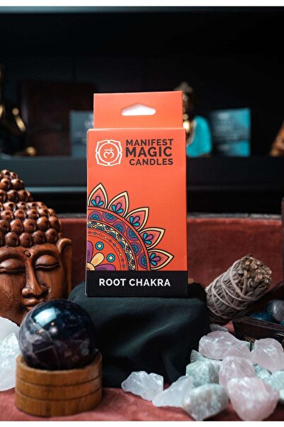 Namaruna Lumânări magice ezoterice (pachet de 12) - Roșii - Chakra rădăcină